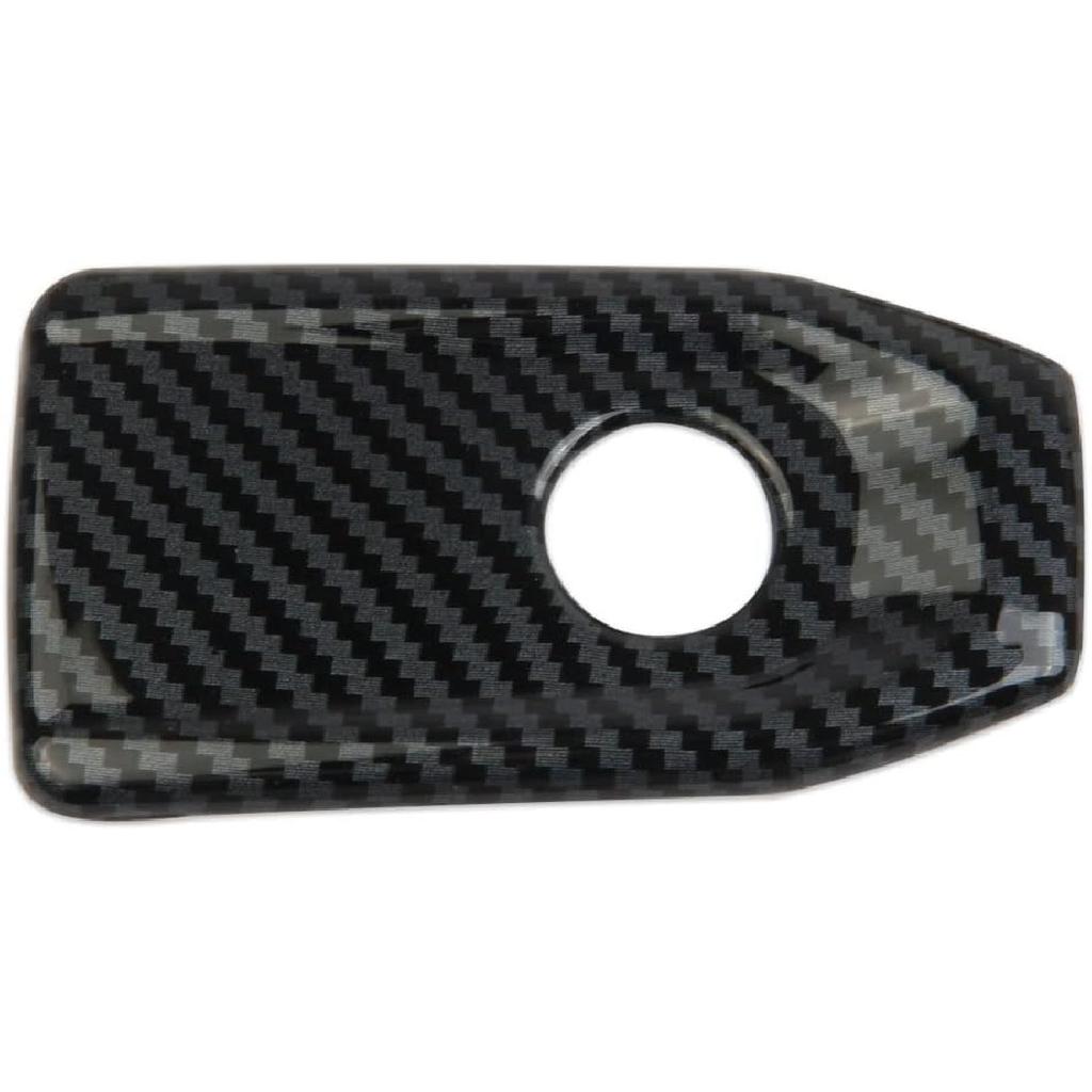 Crosselec Carbon Fiber Glove Box Handle Switch Cover Trim For Jeep Grand Cherokee L 2021-2024 for Grand Cherokee 2022-2024