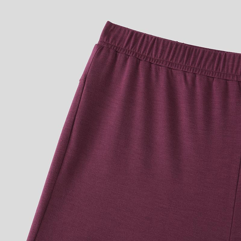 Men Elastic Waist Back Cutout Home Wear Mini Pants Shorts Pajamas