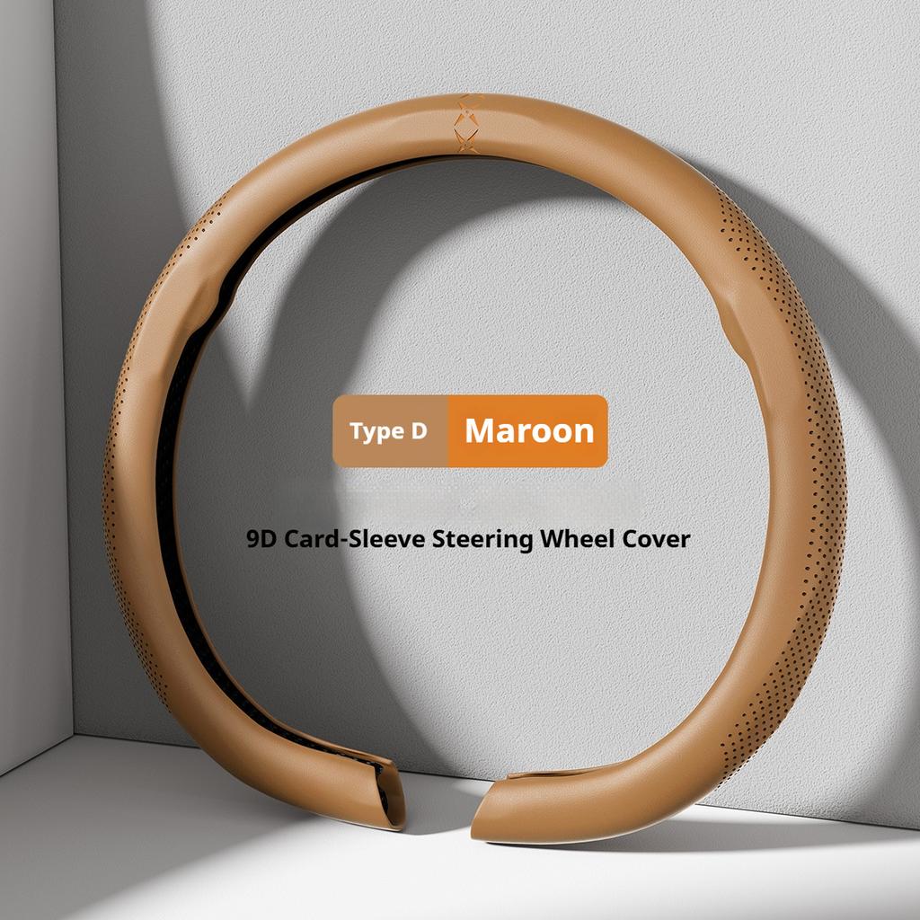 For Chery Exeed TX Nappa Leather Grain Car Steering Wheel Cover Breathable and Anti Slip Accessories Interior Accessories