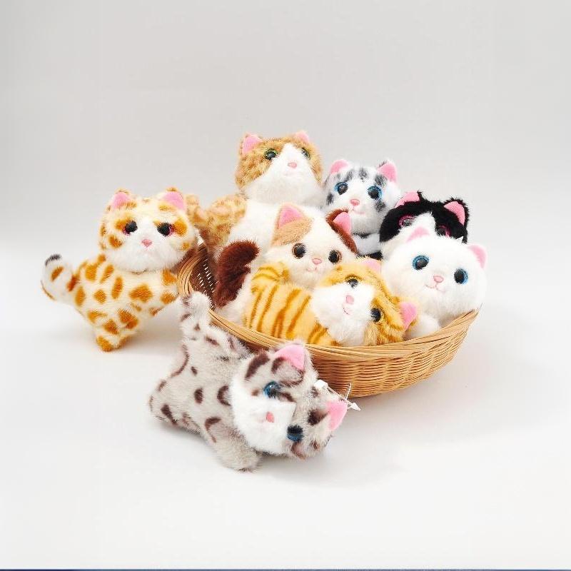 Cartoon Cat Plush Pendant Decoration Stuffed Doll Keychain Cute Bag Charm Doll Plush Boys & Girls Birthday Gift