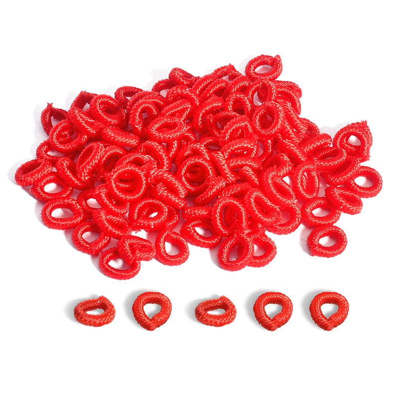 Renkli Spiral Düğüm Kendin Yap Bileklik Malzemeleri: Kırmızı El Yapımı Dokuma İp, Örgülü Halat Aksesuarlı