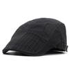 New Men's Beret, Cotton Casual Cap, Embroidered Forward Hat Outdoor Sun Hat