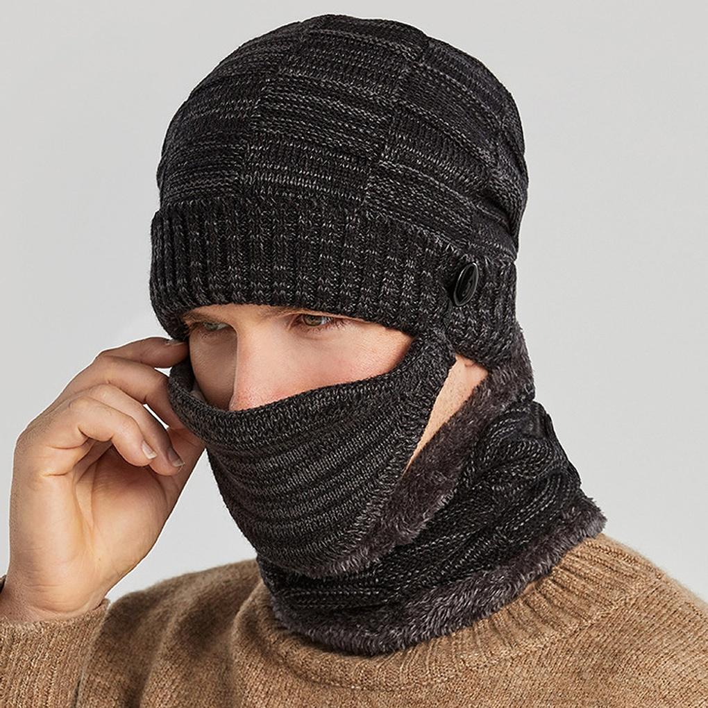 Winter Cold Weather Gear Neck Warmer, Muffler, Beanie Hat Set, Mask