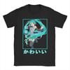 Men Women Hatsunes Mikus   Anime T Shirts  100% Cotton Tops Casual Short Sleeve Round Collar Tees Original T-Shirts