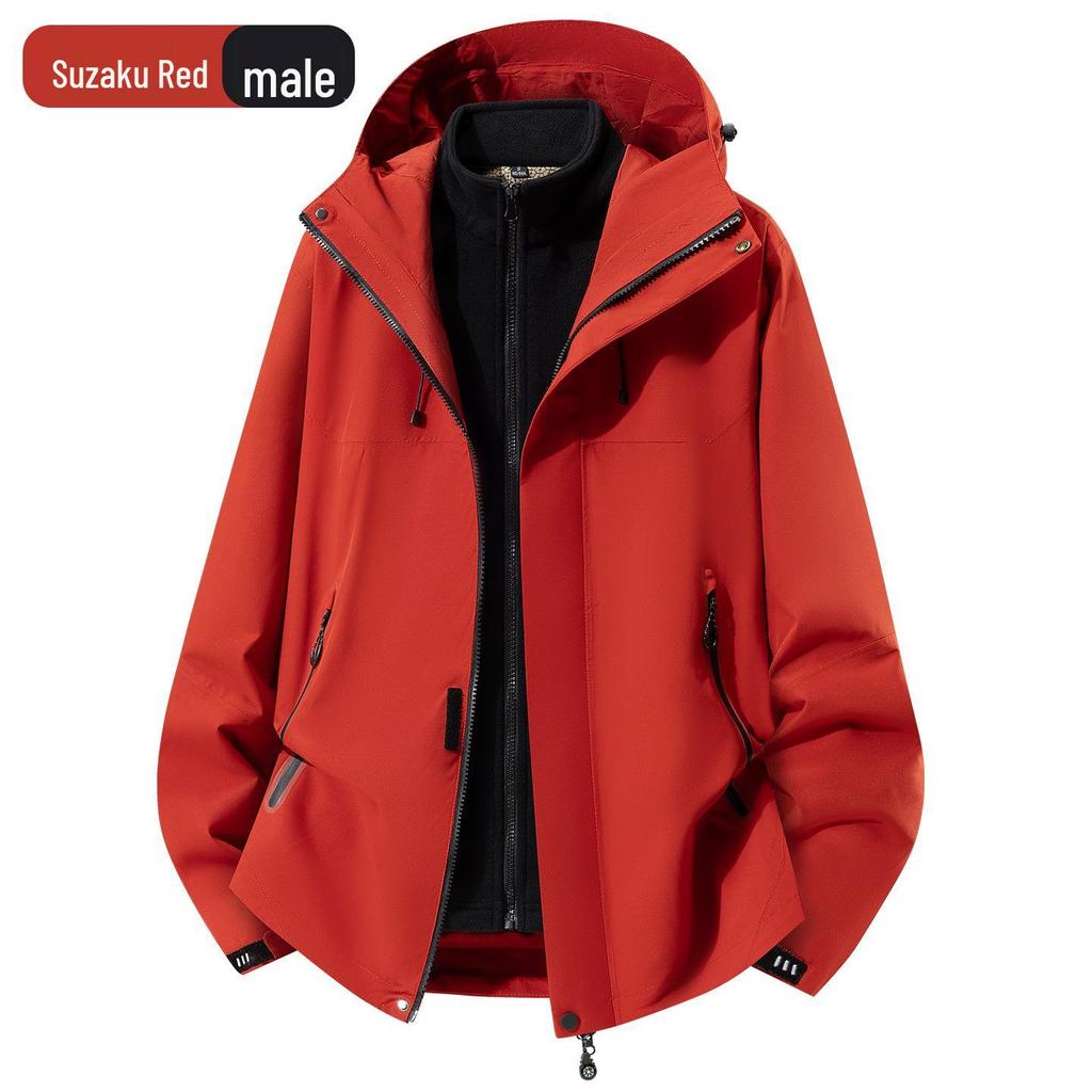 2026 Men's Three-in-One Graphene Ski Jacket with Fleece Liner - Waterproof and Breathable for Autumn/Winter