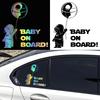 20*20CM Nette Astronaut Baby an Bord Kreative Auto Aufkleber Muster Autos Stoßstange Außen Zubehör Vinyl Aufkleber