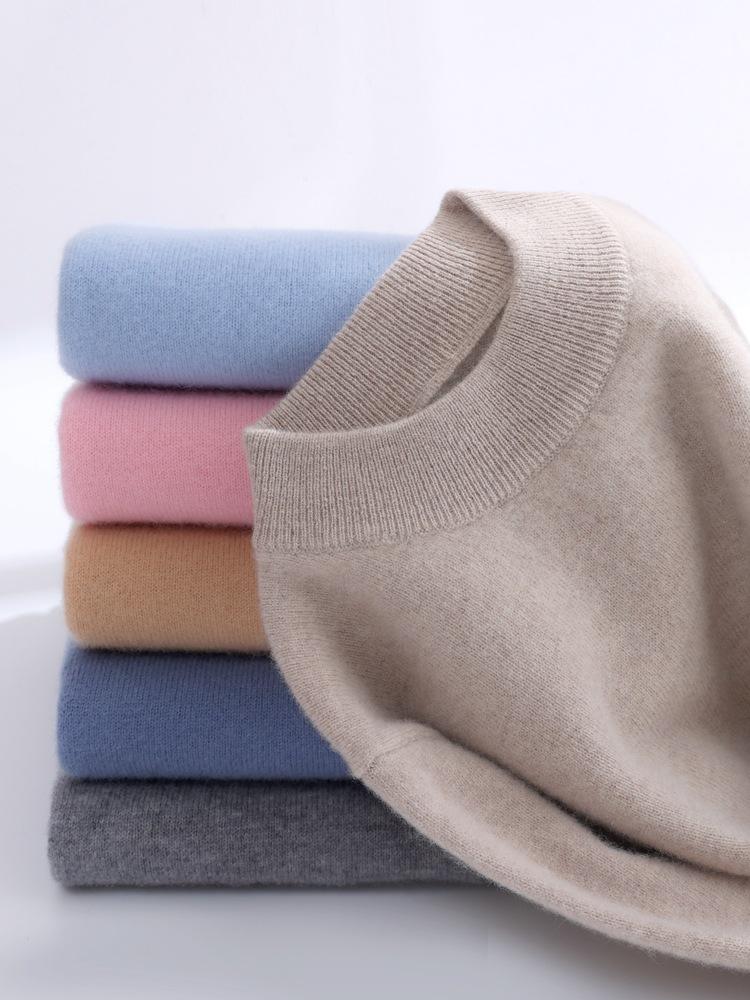 A-Point Children's Pure Wool Sweater - Autumn/Winter Round Neck Pullover for Boys and Girls