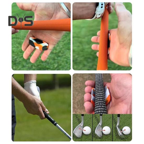 2 Stück Golfschlägergriffe, Golfschwung-Haltungskorrektor, Golfschläger-Handgriff-Trainingshilfe, Golfzubehör für das Golftraining im Freien und im Innenbereich