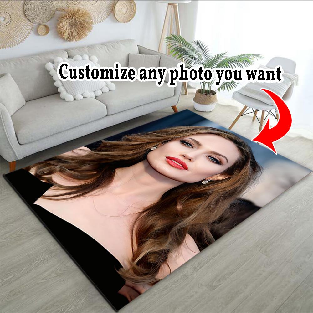 Customize Photos Customize Picture Floor Mat Design for Bedrooms Living Rooms Balcony Game Room Antislip Carpet Office Home Decor Gift for Festivals