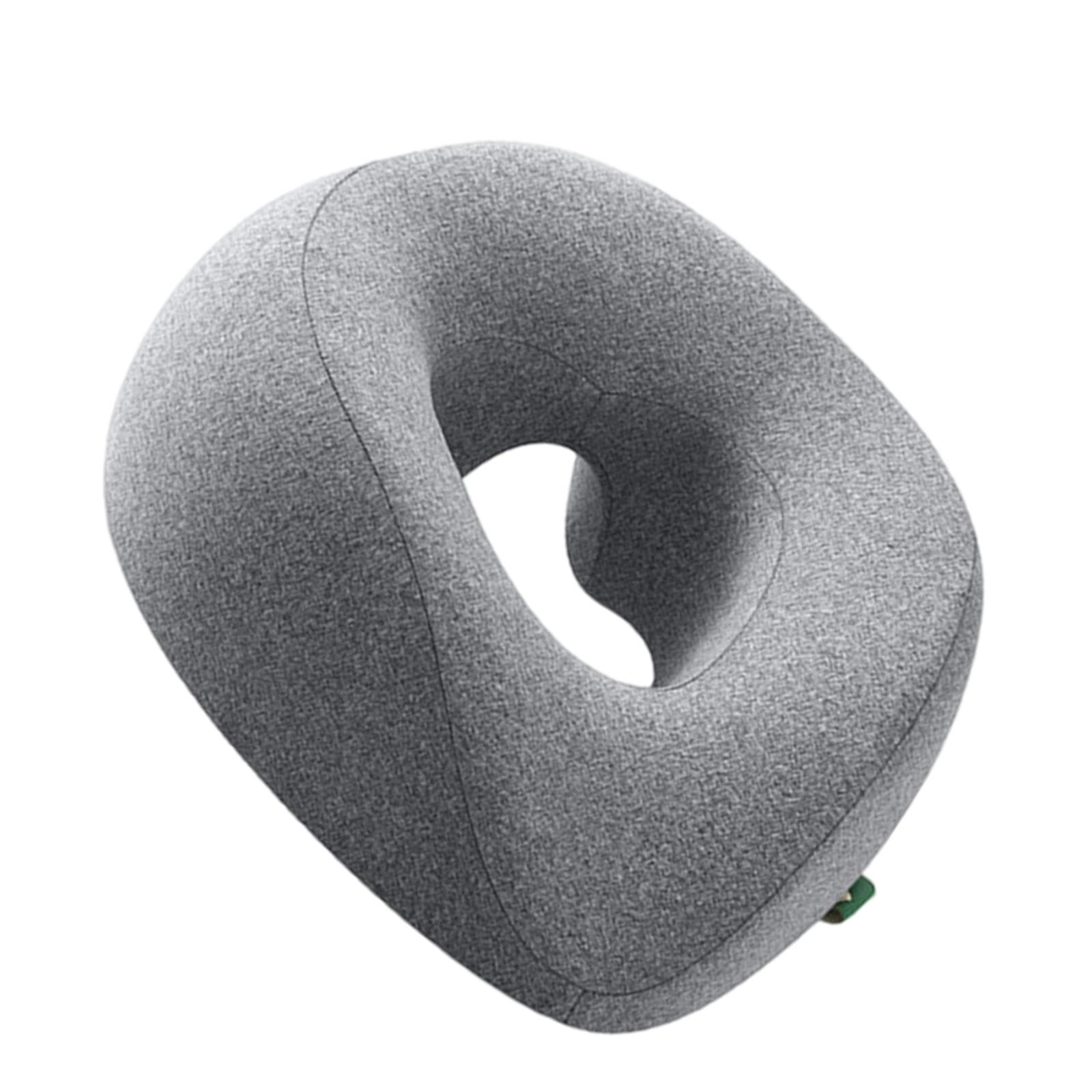 

Контурная подушка для лица с поддержкой из пены с памятью для спа-сеансов, практики йоги и домашней релаксации B серый