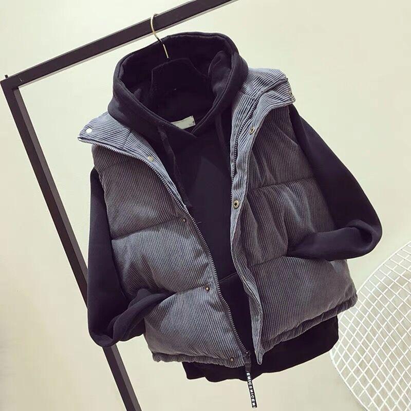 Женская короткая вельветовая куртка из хлопка-пуха S