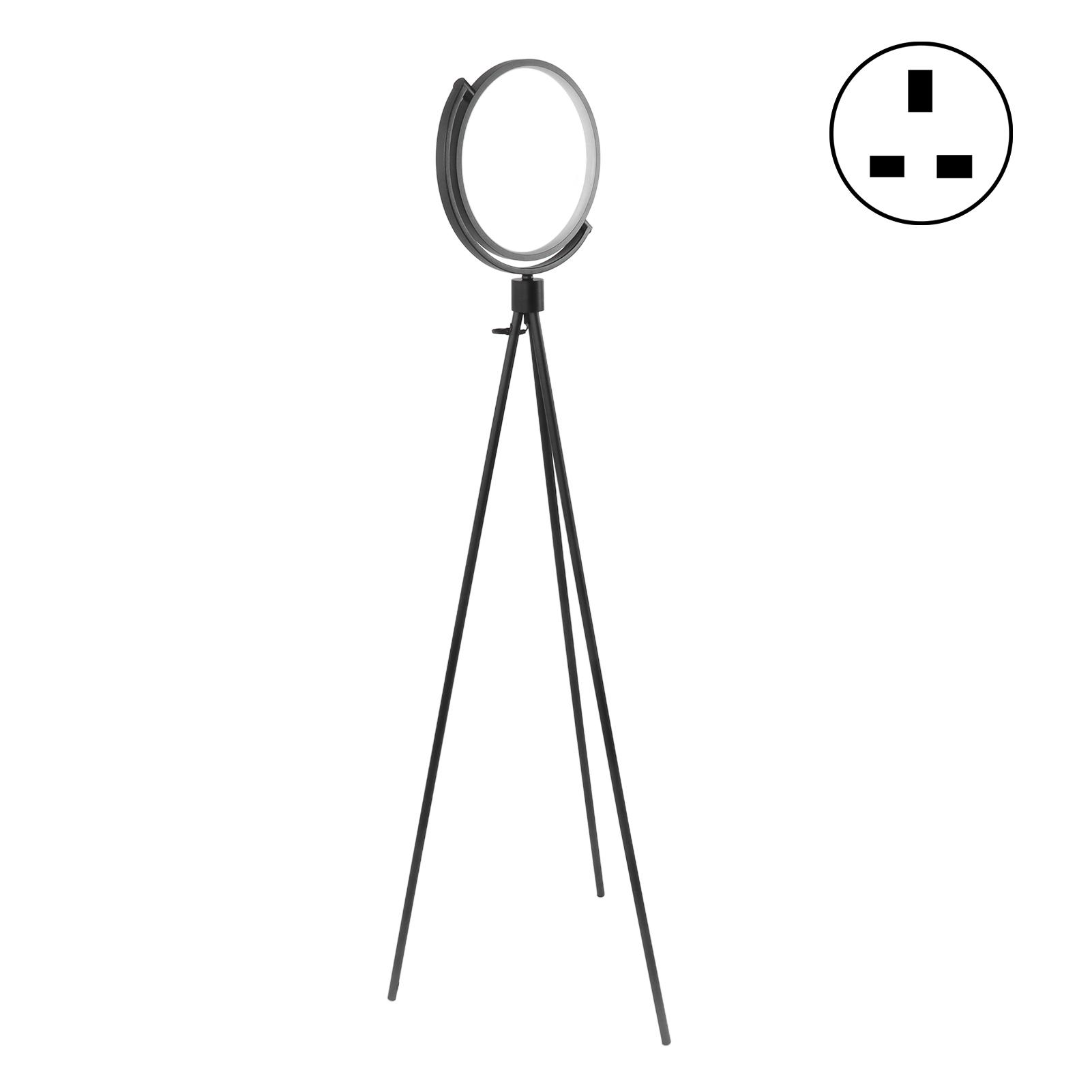 

Торшер-штатив 3 цвета света, бесступенчатая регулировка яркости, вращающийся на 360 градусов, 1500 лм, напольный светильник для