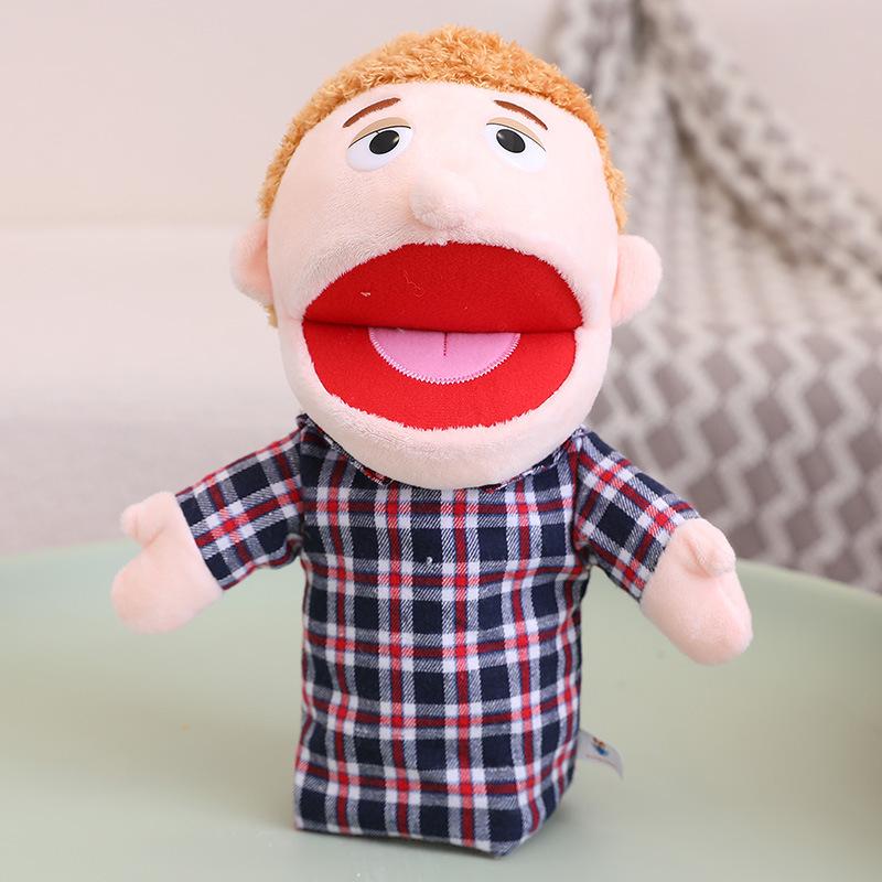 Movable Mouth Plush Hand Puppet for Kids' Performance