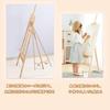 150cm Adjustable Height Wooden Easel Stand for Oil Painting, Sizes A1 To B1, Suitable for Kids, Sketching, Signs, and Painting