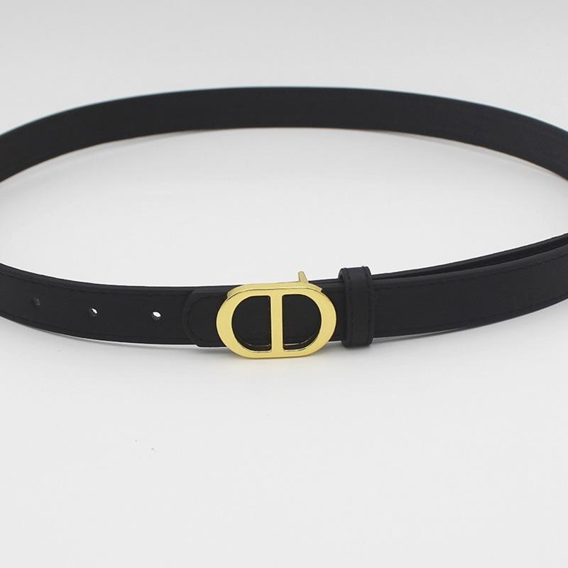 D-Buckle Gold Alloy Buckle Belt Women S Student Jeans Belt Women S 105cm