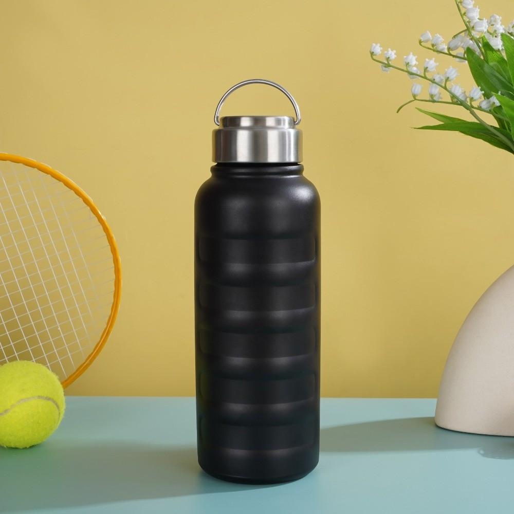 Double Wall Thermos Water Bottles Portable Handle Large Capacity Bottle  Car Travel