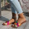 Spring and Summer Footwear Plus Size Slippers Flat Sandals Color Beach Shoes Women's Shoes