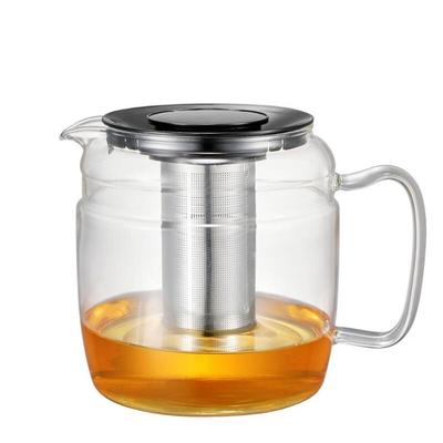 ZISIZ A05 Direct Fire Glass Teapot with Infuser (1800ML, 2-Pack)
