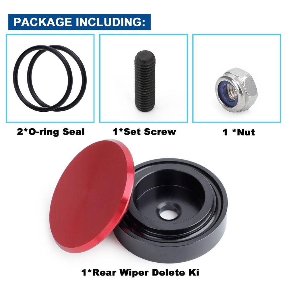 Car Accessories Rear Wiper Delete Kit Block Off Plug Cap Wiper Arm Nut Cover Car Wiper Arm Cover