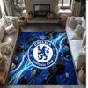 Chelsea FC Printed Flannel Area Rug Non Slip Soft Polyester Floor Carpet Indoor Decor Mat for Bedroom Living Room Sofa Game Room Home Decoration