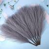 3 Pcs Faux Pampas Grass Small Fluffy Artificial Flowers Fake Flower for Home, Office,Bedroom, Table Decoration