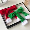 Süße Fellhaarspange Weihnachts-Haarnadel Süße Schleife Büsche Haarspange