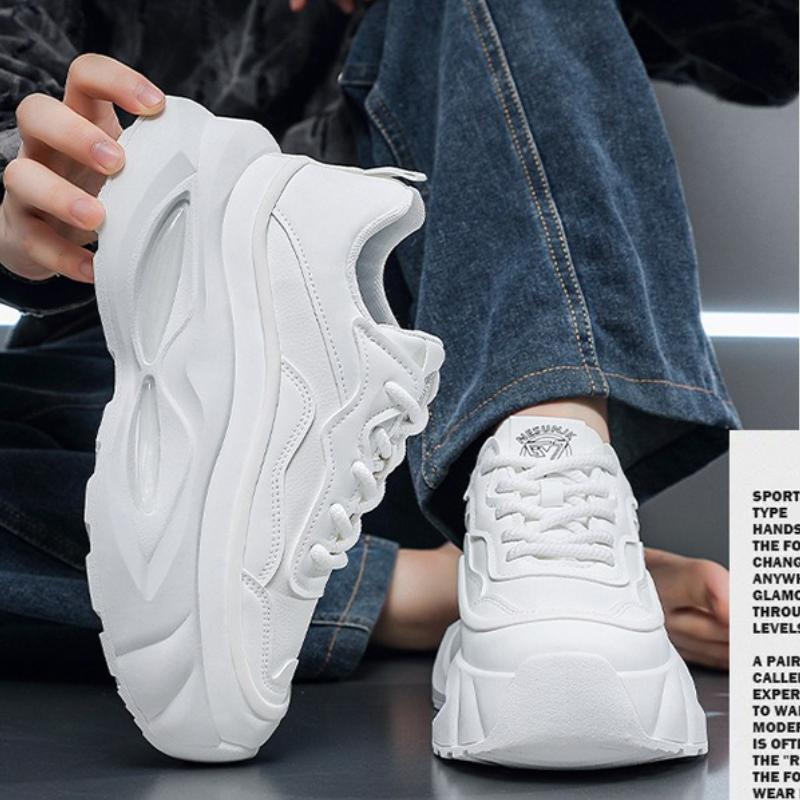 Summer High Quality Men's Sneakers New Fashion Heightening Platform Shoes Outdoor Versatile Comfortable Breathable Casual Shoes