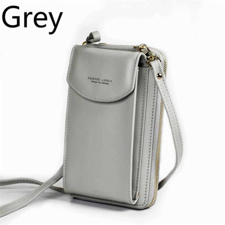 Women's Long Hand Holding Large-capacity Mobile Phone Zipper One-shoulder Messenger Bag
