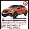 2pcs Rear Auto Open With Spring Damper for Renault Arkana (LJL) 2020-present SUV Trunk Boot Gas Charged Gas Struts