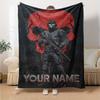 Name Custom Ghost COD Print Flannel Blanket High Quality Warm Comfortable Cover for All Seasons Perfect for Gifts Home Decor