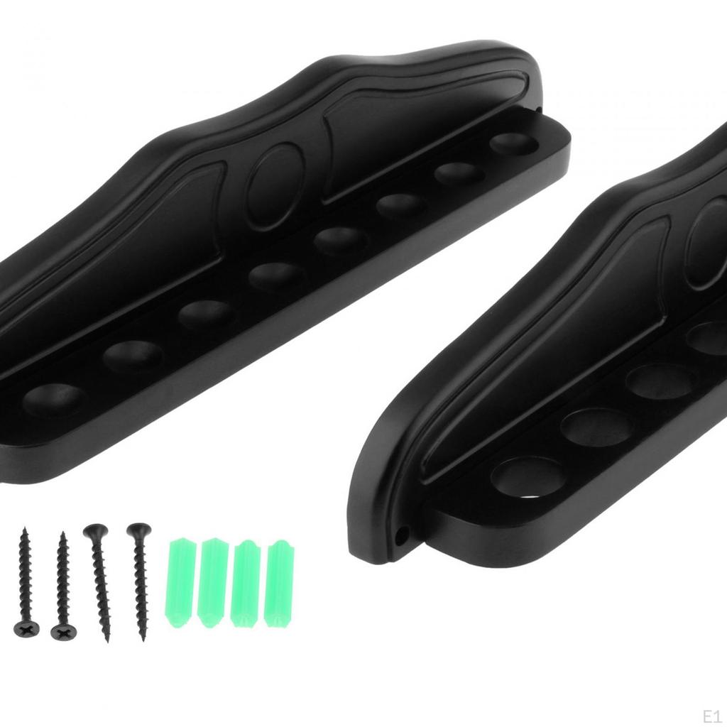 Elegant Wall-Mounted Pool Cue Storage Solution