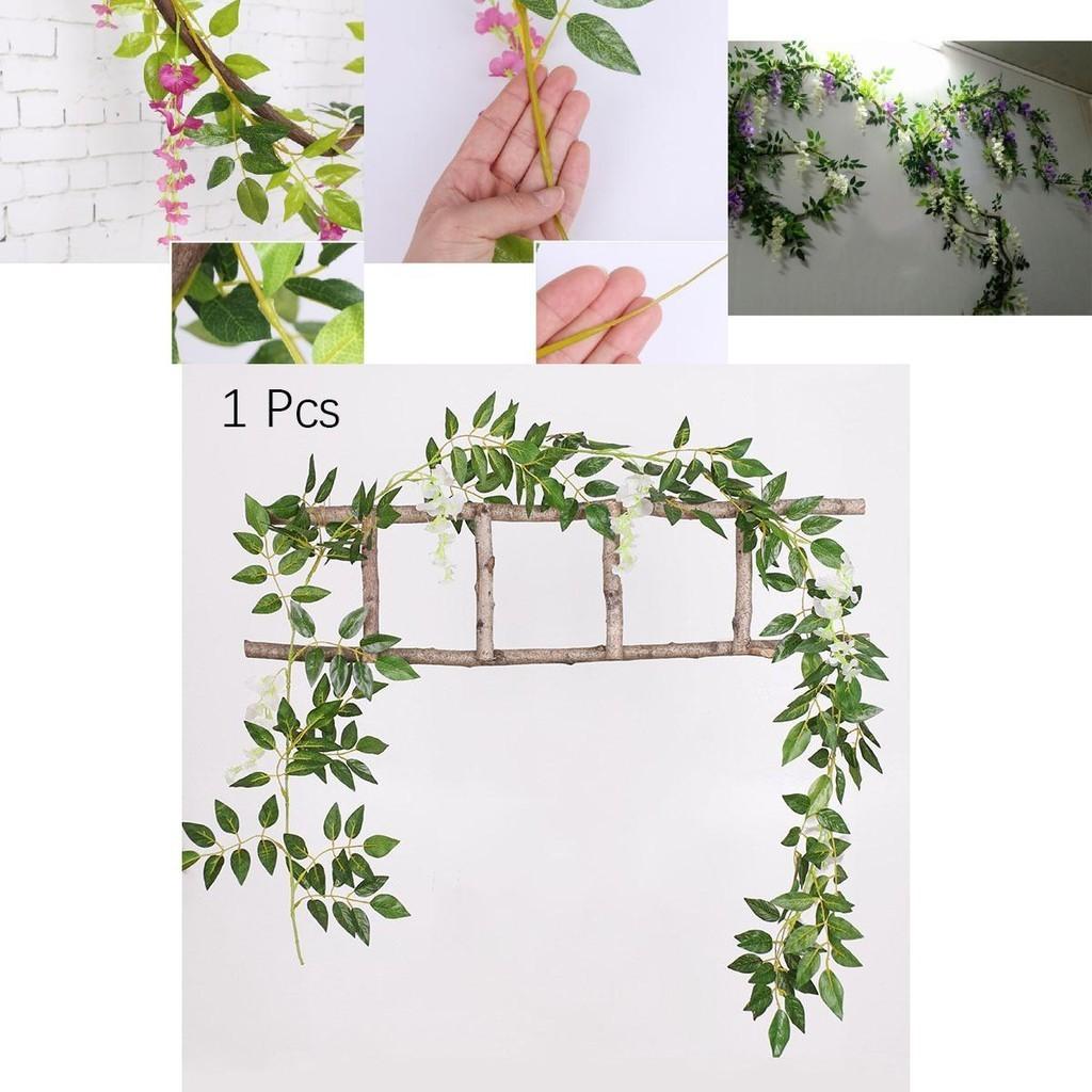 Gorgeous 2x Artificial Wisteria Flower Vine Featuring Realistic Petals For All Occasions