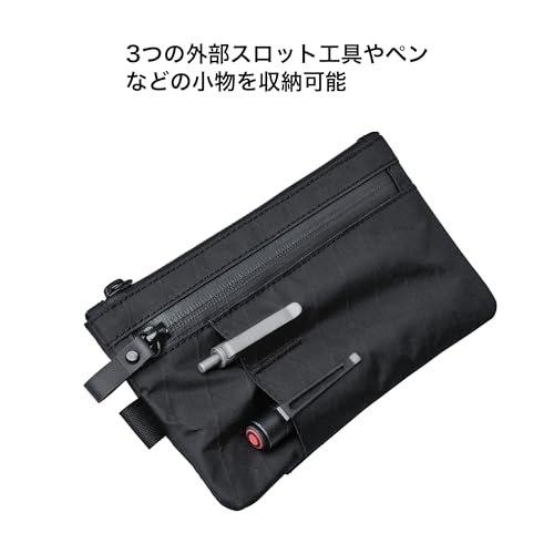 ALPAKA Zip Clutch Wallet with Hand Strap, RFID Protection, External Slots, Slim, Large Capacity, Passport Storage, Coin Purse, Card Slots, Water-Repel