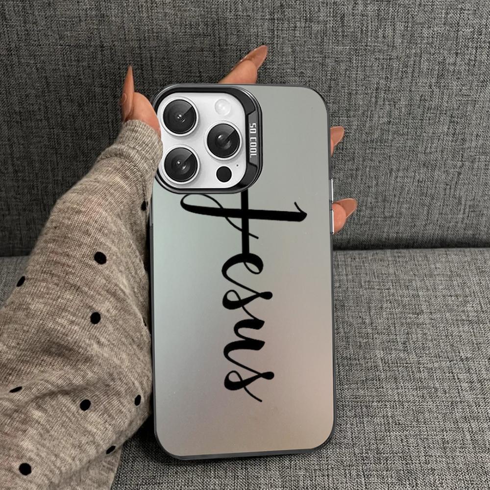 Faith Christian Religious Jesus Phone Case For iPhone 16 15 14 13 12 11 Pro Max X XR XSMAX 8 7 Plus Matte Shockproof Back Cover