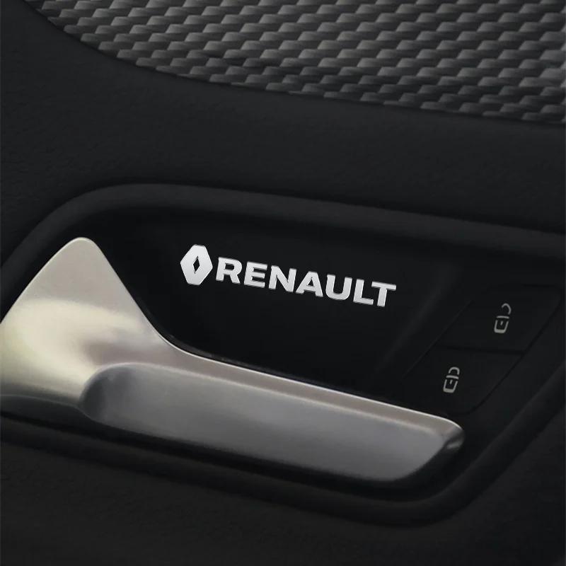 Metal emblem Auto Decor Decals Reflective Car Window Wiper Stickers for Renault Sport Duster Megane 2 3 Accessories T111