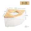 [Zitiamo] Hamster Toilet, Easy to Clean, Splash-Resistant, 15*15*9mm, Hamster House, Sand Bath, Clear, Corner Type, Multi-Function, Deodorizing, Bath,
