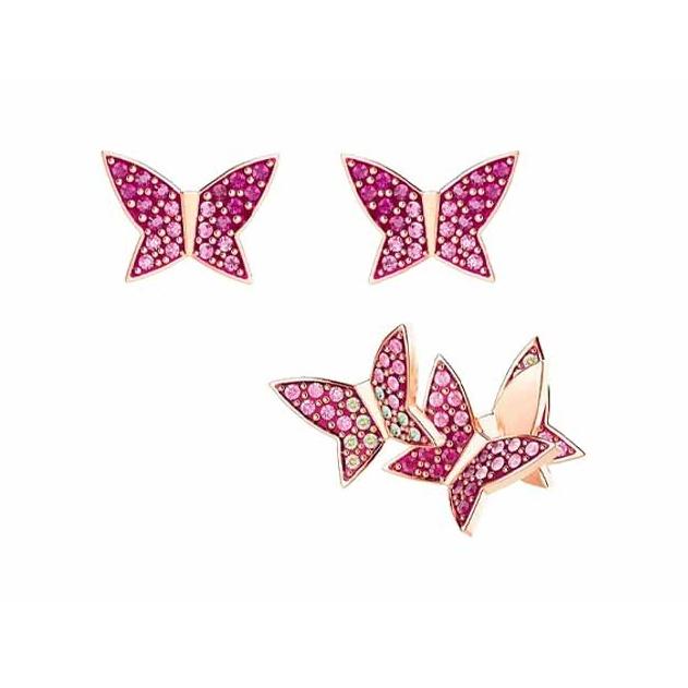 Swarovski Limited Edition Butterfly Stud Earrings Set Of Three Women earrings 5378694 Box