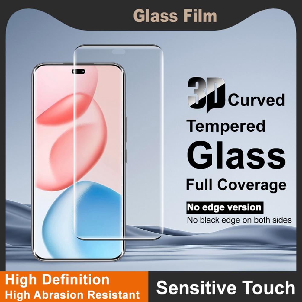 IMAK Pentru Honor 400 Pro 5G (Global) Folie de protecție ecran 3D curbată din sticlă temperată (Fără versiune Edge) (Deblocare cu amprentă)