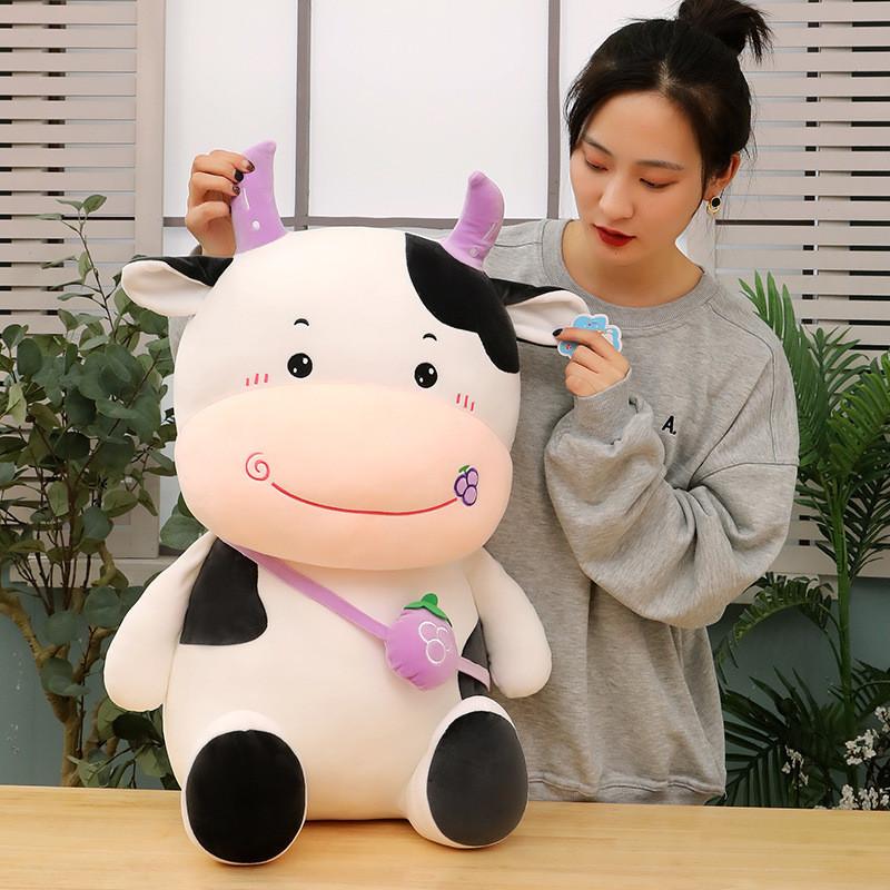 Soft Plush Fruit Cow Backpack Plush Toy For Children Gift