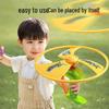 Bamboo Flying Disc Launcher for Kids – Rotating Outdoor Toy, New Style for Parent-Child Fun