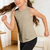 Women’s Sleeveless Racerback Pleated Back Tank Top Lightweight Loose Fit Casual Athletic Shirt for Everyday Wear