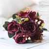 30cm Europäische Künstliche Pfingstrosen Blumen Seidenhortensie Rose Wohnzimmer Hausgarten Hochzeit Brautstrauß Partydekoration