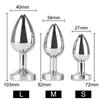 Small Medium Large Set Luminous Metal Anal Beads Butt Plug