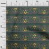 oneOone Cotton Flex Fabric Floral Block Print Fabric BTY 40 Inch Wide