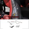 Steel Silver Auto Seat Handle Adjustment Cover Trim for Benz C E Class 2009-2016