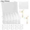 36Grids Embroidery Floss Organizer Box &50 Floss Bobbins & Bobbin Winder & Number Stickers for Cross Stitch Craft Sewing Storage