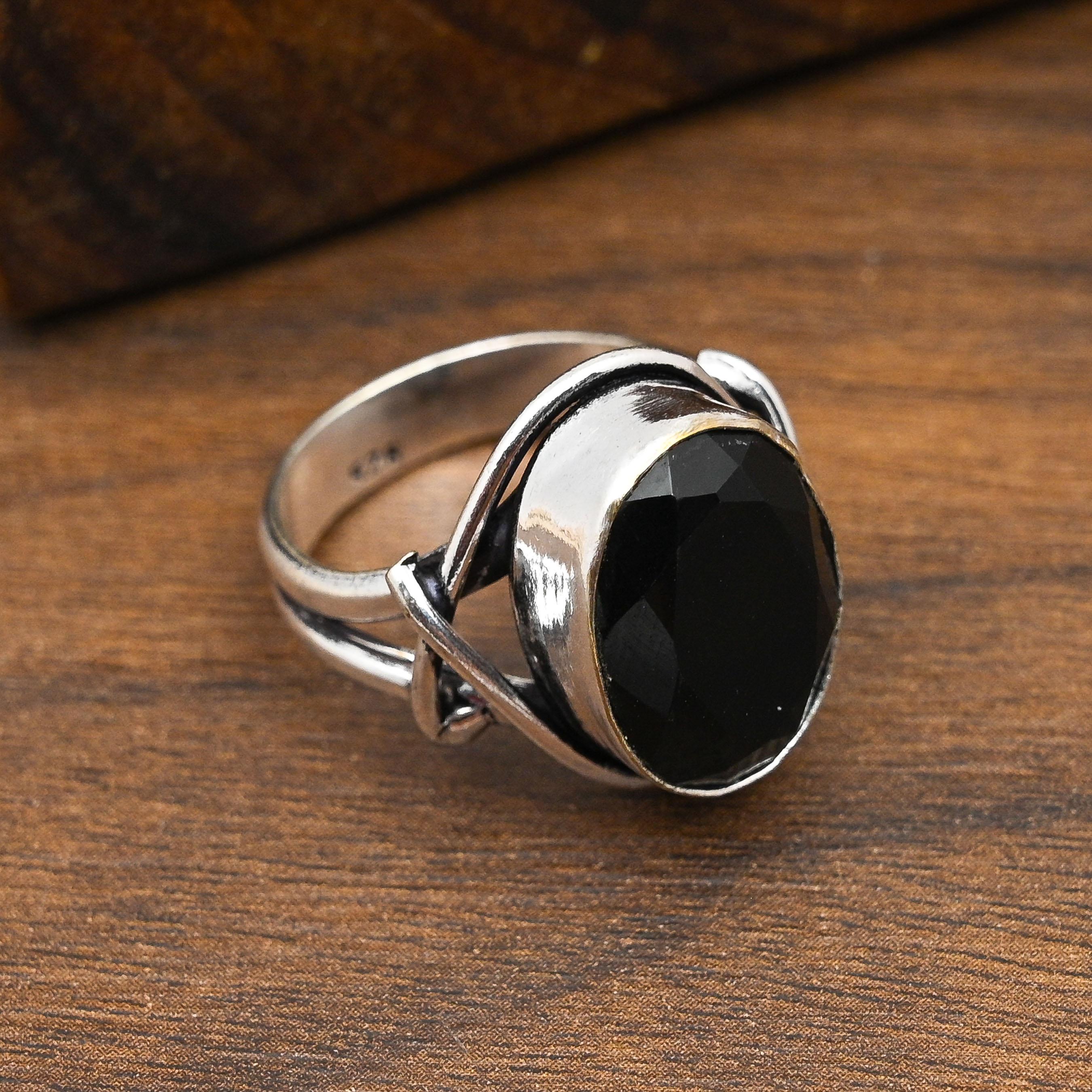 

Ювелирные изделия из стерлингового серебра 925 пробы с черной шпинелью ручной работы для свадебного подарка 9 чёрный