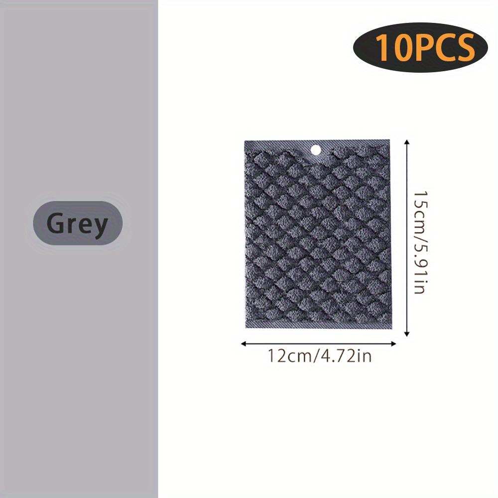 

10 шт. Сверхпрочные чистящие салфетки - Очень большие кухонные тряпки для мытья посуды, быстросохнущие, многоразовые и моющиеся - для столешниц, вытяжек, конфорок, посуды 10pcs 15*12cm