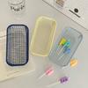 Desktop Ironwork Storage INS Metal Sundries Organizer Basket Pens Makeup Brushes Classification Basket Office Home Organization