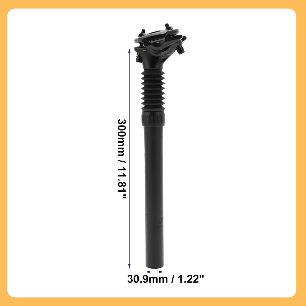 X Autohaux Bicycle Suspension Seatpost 25.4x300mm 27.2x300mm 28.6x300mm Bicycle Seatpost Replacement for Road Mountain Bike MTB
